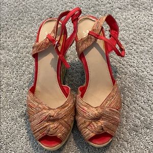 Saks Fifth Avenue wedges (6M)